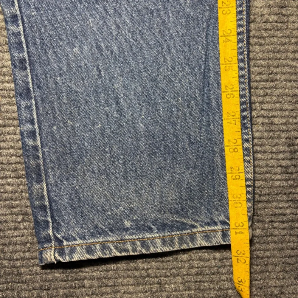 Levis 505 Orange Tab Men Jeans 38x32 Regular Fit Straight Leg Blue Denim Vintage